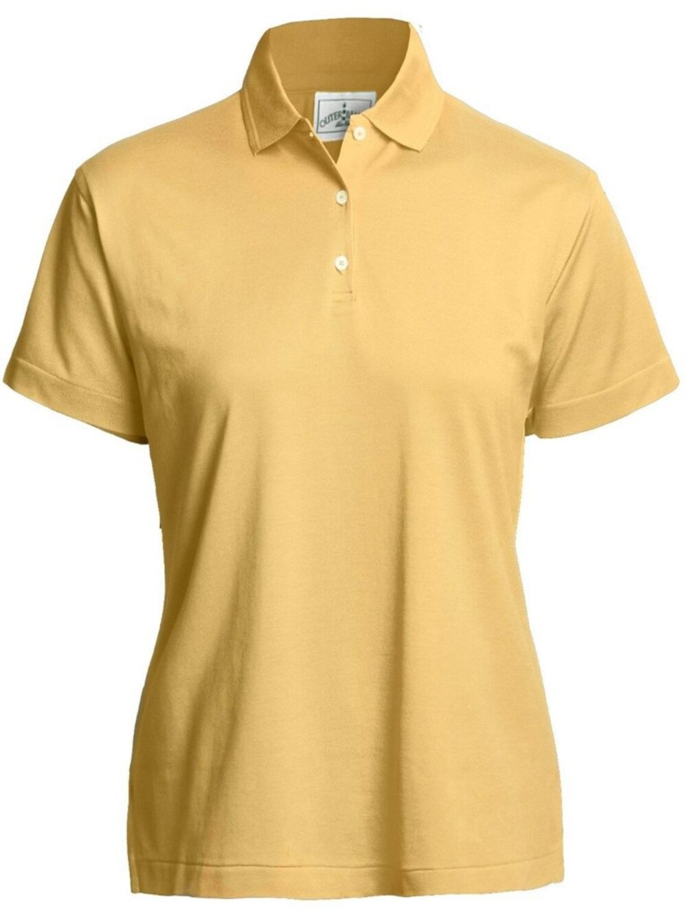 Outer Banks Polo Shirt Women Large Yellow NWT 100% Cotton Short Sleeves NEW